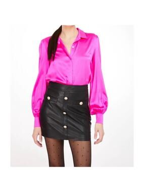 Generation Love Maxwell Blouse Hot Pink Size XS